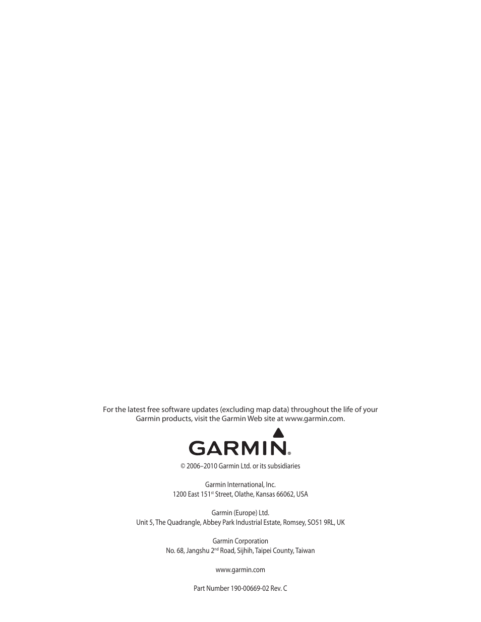 Garmin GMR 190-00669-02 User Manual | Page 17 / 17