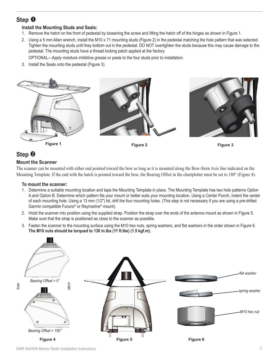 Step | Garmin GMR 190-00669-02 User Manual | Page 5 / 17
