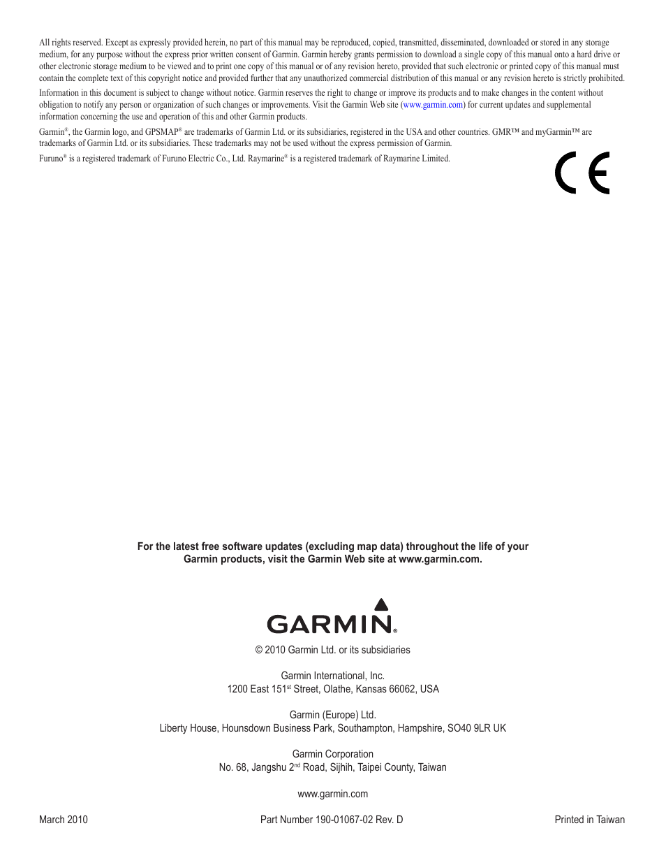 Garmin GMR 606 User Manual | Page 14 / 14