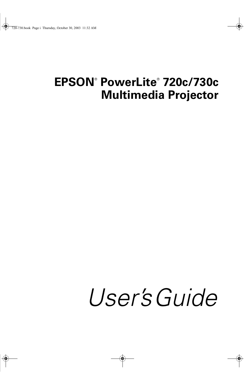 Epson 720c User Manual | 106 pages