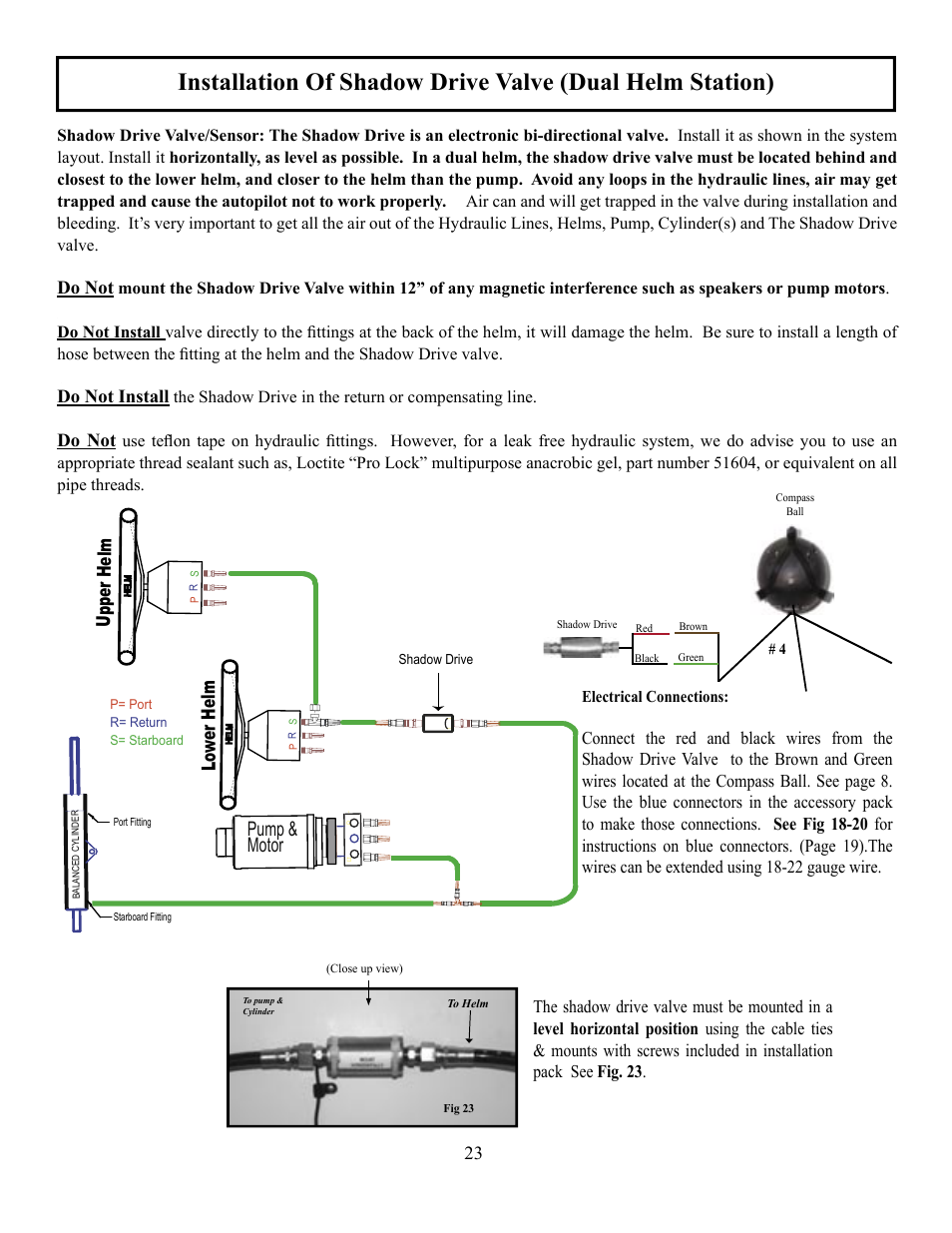 Pump & motor, Upper helm lo wer helm | Garmin GLADIATOR TR-1 User Manual | Page 23 / 53