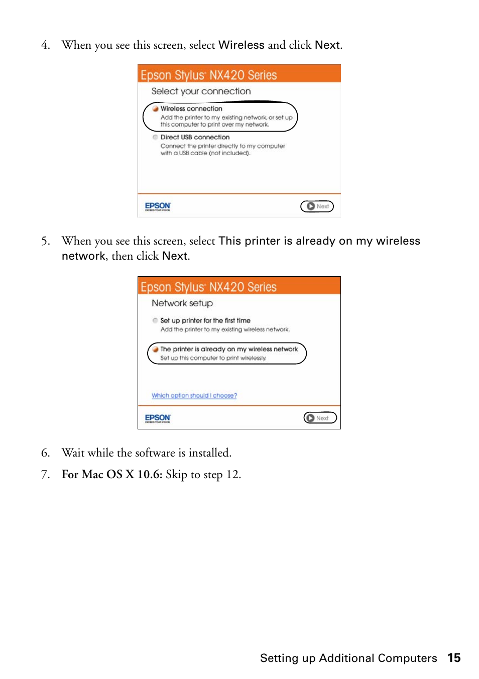 Epson Stylus NX420 User Manual | Page 15 / 56