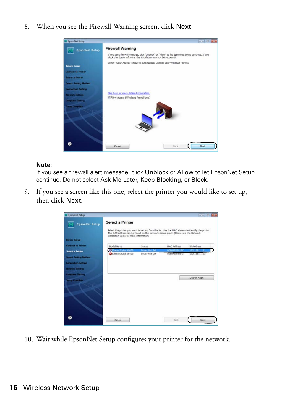 Epson Stylus NX420 User Manual | Page 16 / 56