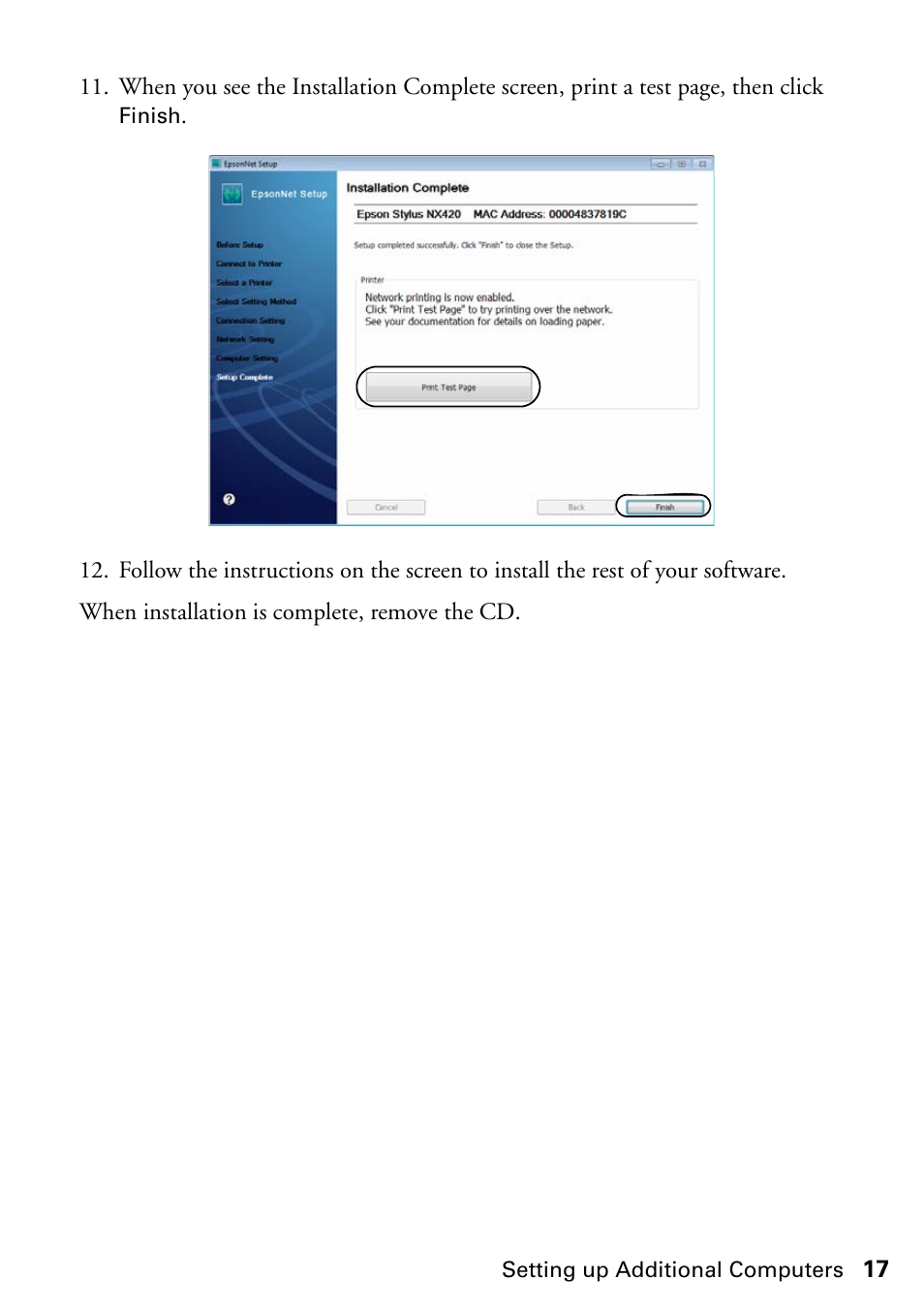 Epson Stylus NX420 User Manual | Page 17 / 56