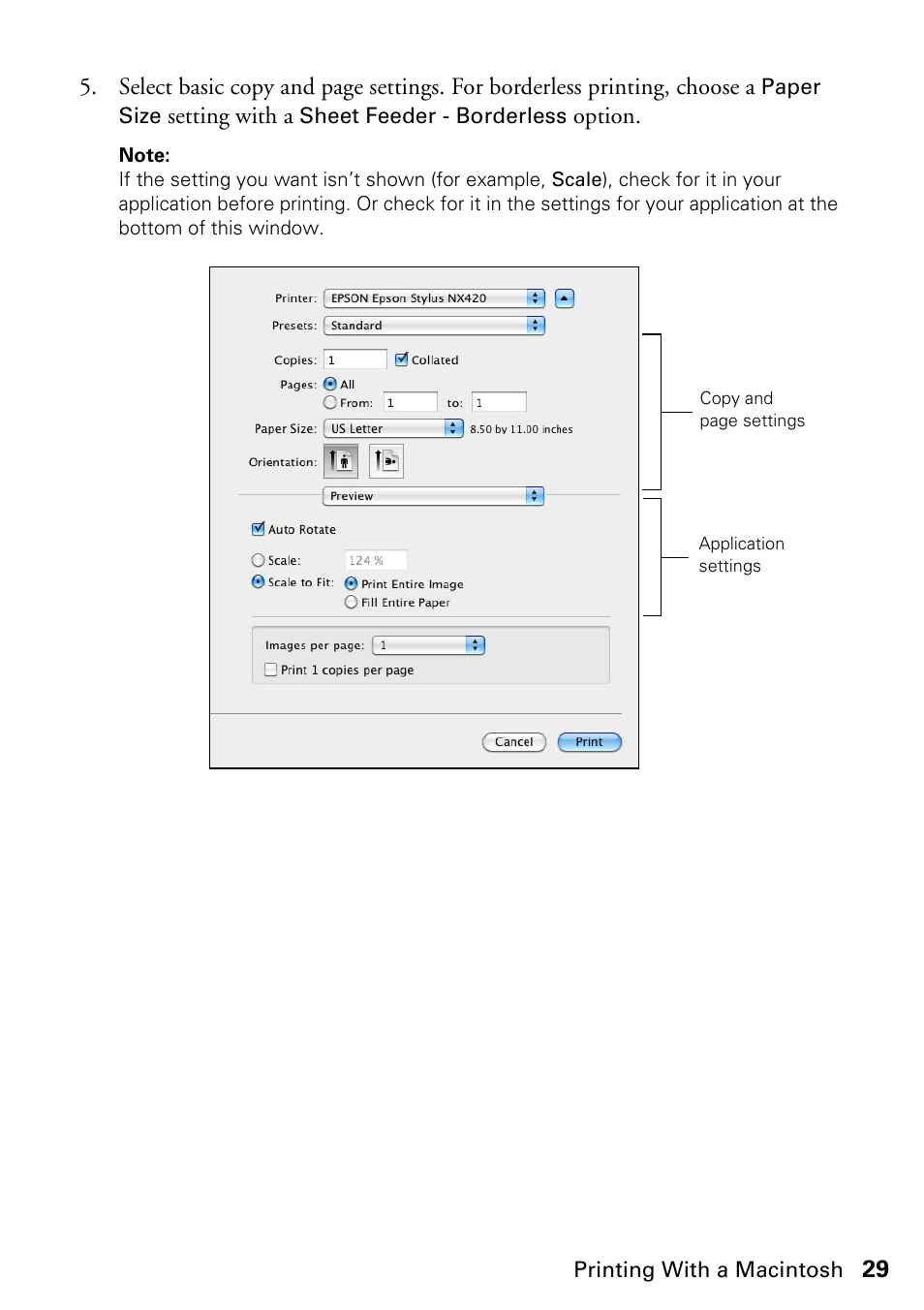 Epson Stylus NX420 User Manual | Page 29 / 56