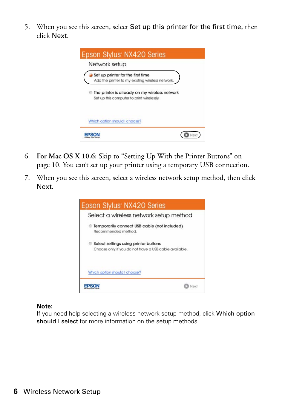 Epson Stylus NX420 User Manual | Page 6 / 56