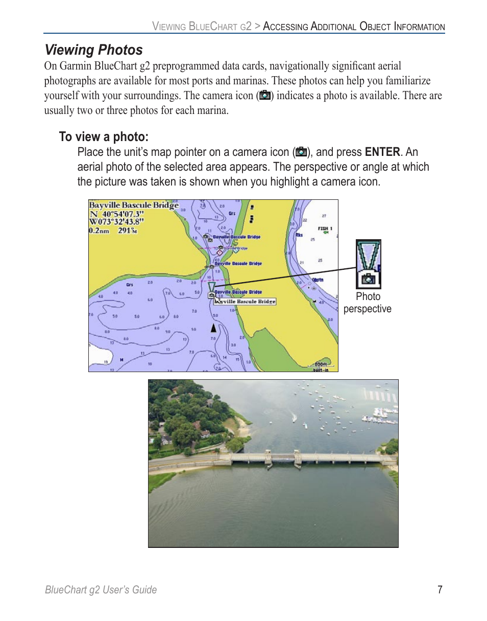 Viewing photos | Garmin BLUECHART G2 User Manual | Page 15 / 24