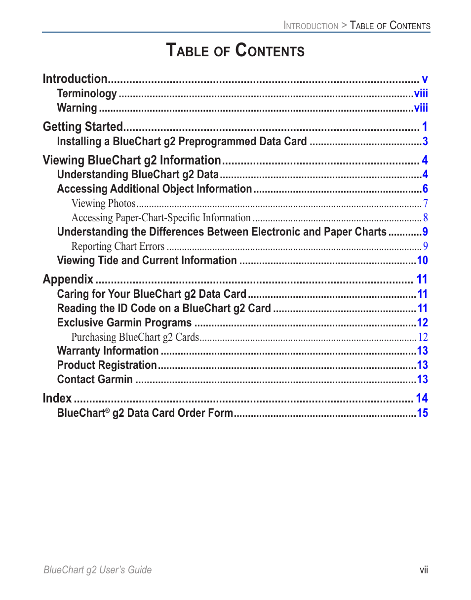 Garmin BLUECHART G2 User Manual | Page 7 / 24