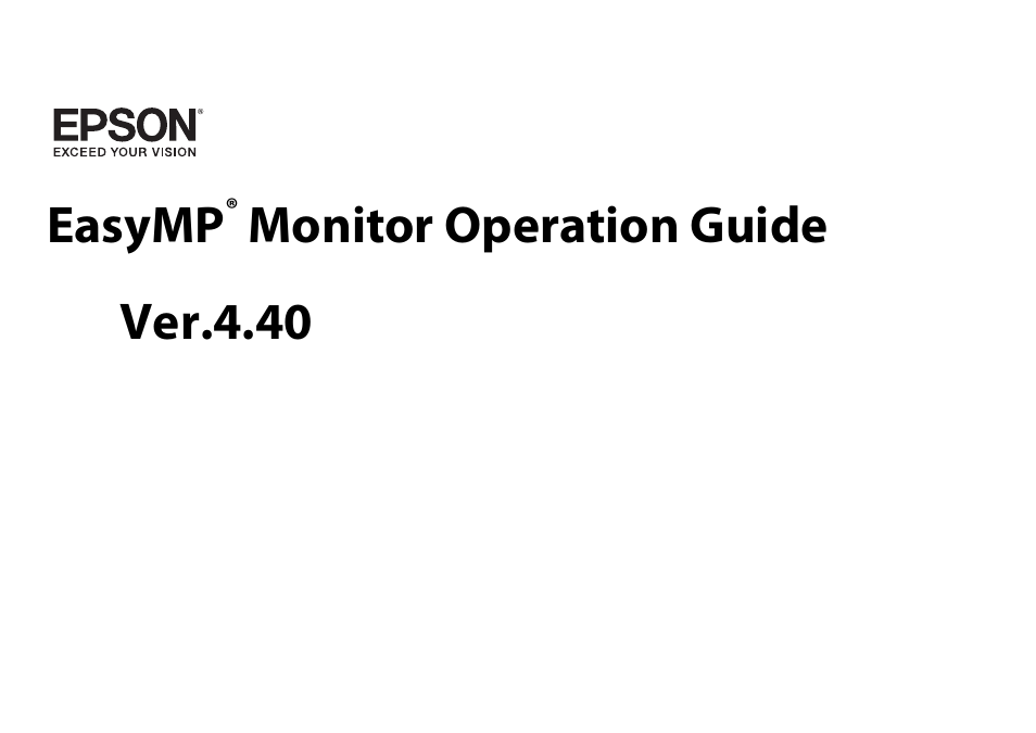 Epson EasyMP User Manual | 47 pages