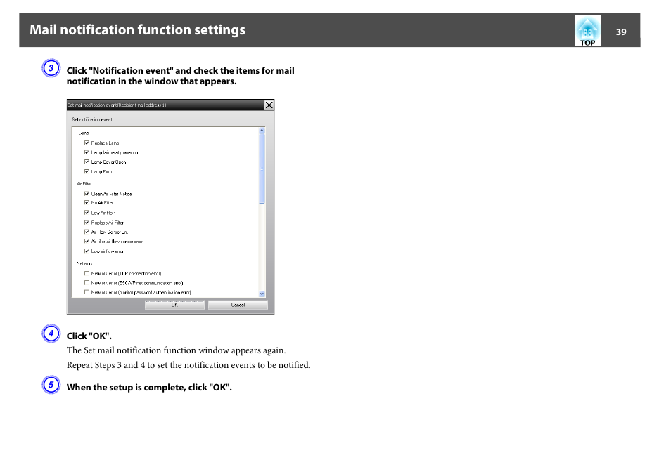 Epson EasyMP User Manual | Page 39 / 47