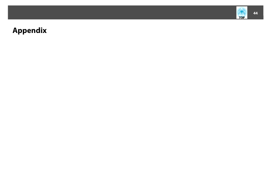 Appendix | Epson EasyMP User Manual | Page 44 / 47