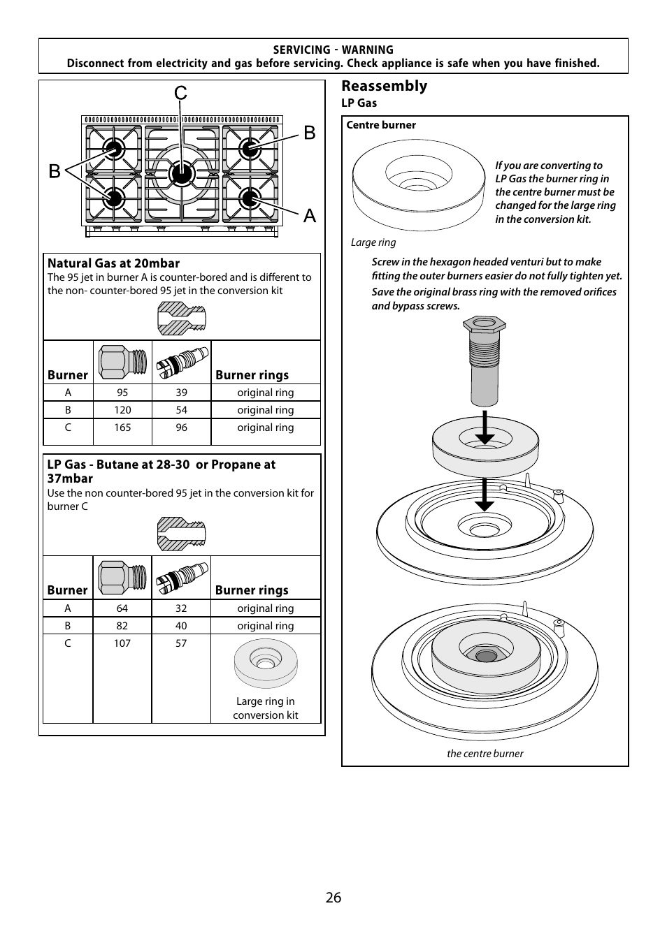 26 reassembly | Falcon 210 GEO T DL User Manual | Page 26 / 36