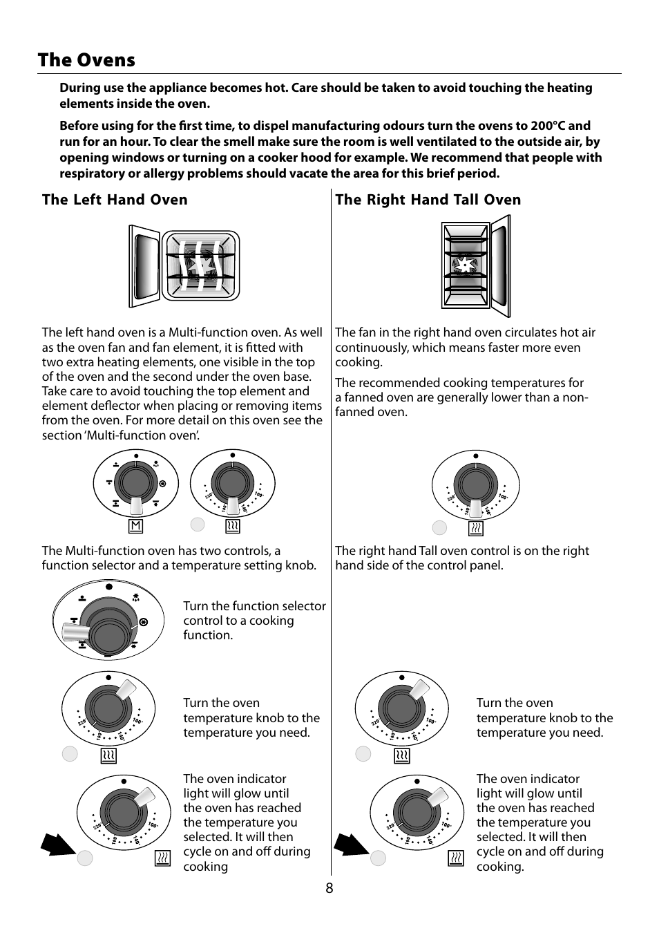 The ovens | Falcon 210 GEO T DL User Manual | Page 8 / 36