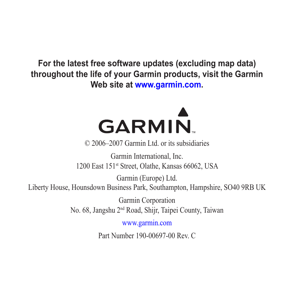 Garmin zumo 550  en User Manual | Page 74 / 74