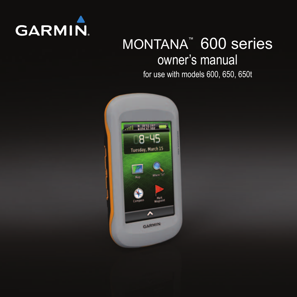 Garmin montana 600 User Manual | 70 pages