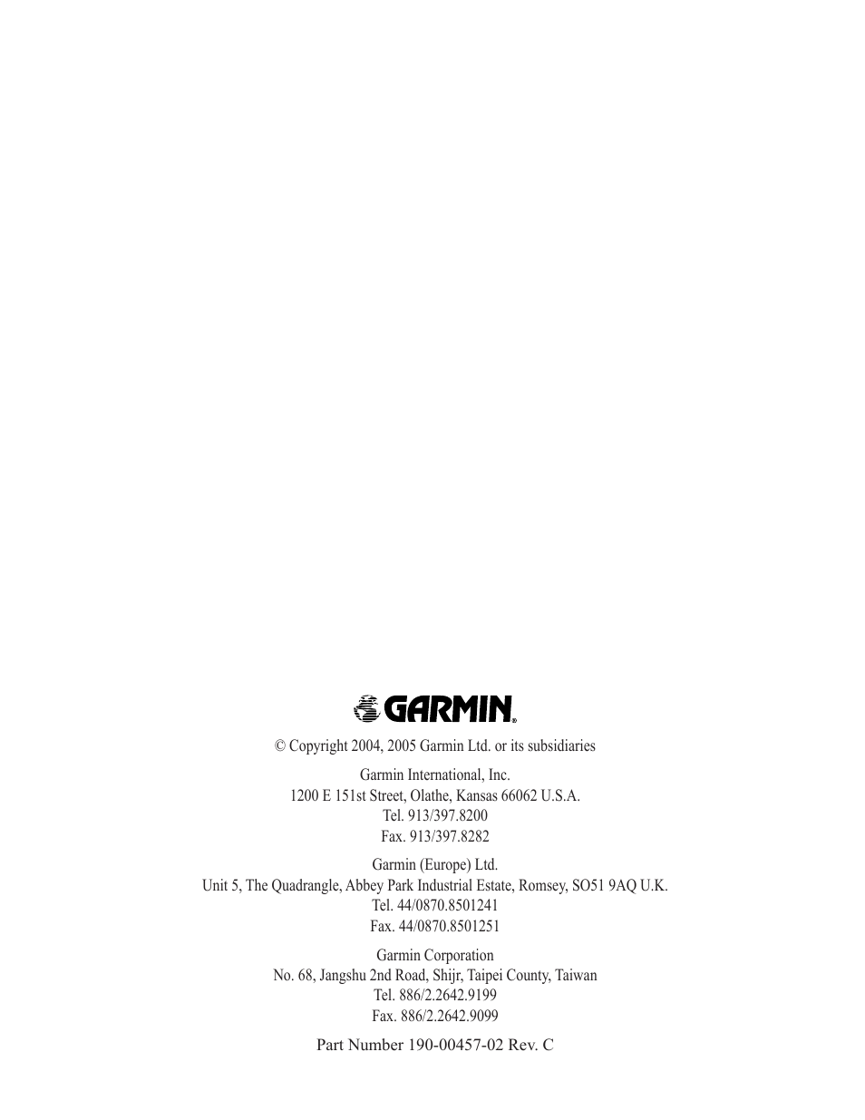 Garmin GMR 20/40 User Manual | Page 14 / 14