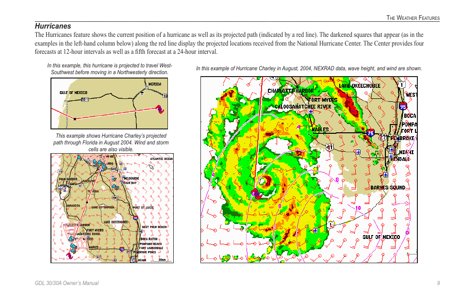 Hurricanes | Garmin GDL 30 User Manual | Page 13 / 34