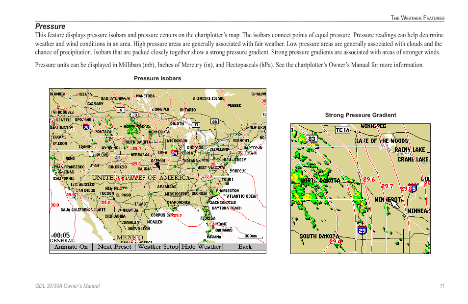 Pressure | Garmin GDL 30 User Manual | Page 15 / 34