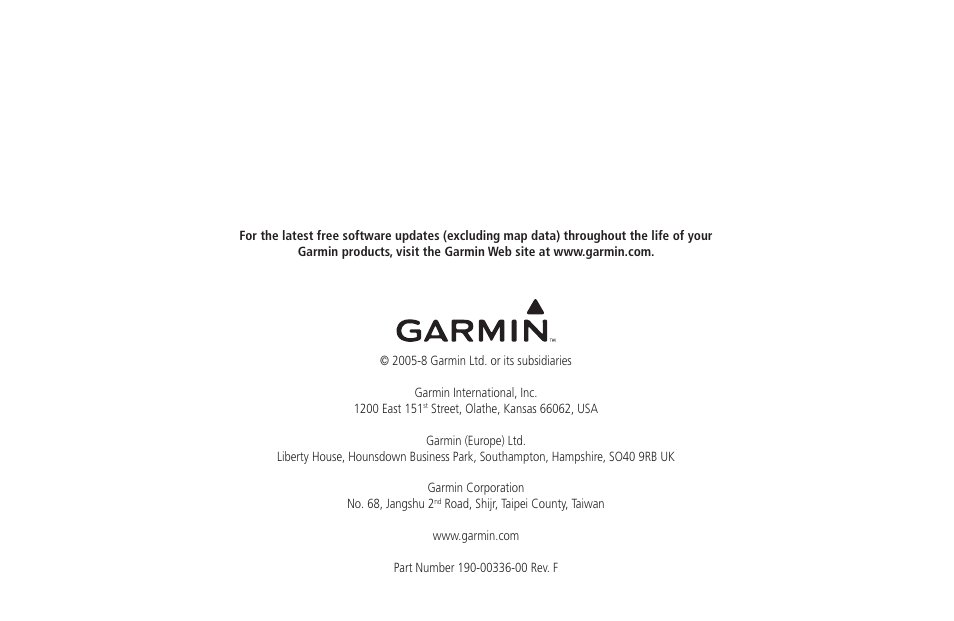 Garmin GDL 30 User Manual | Page 34 / 34