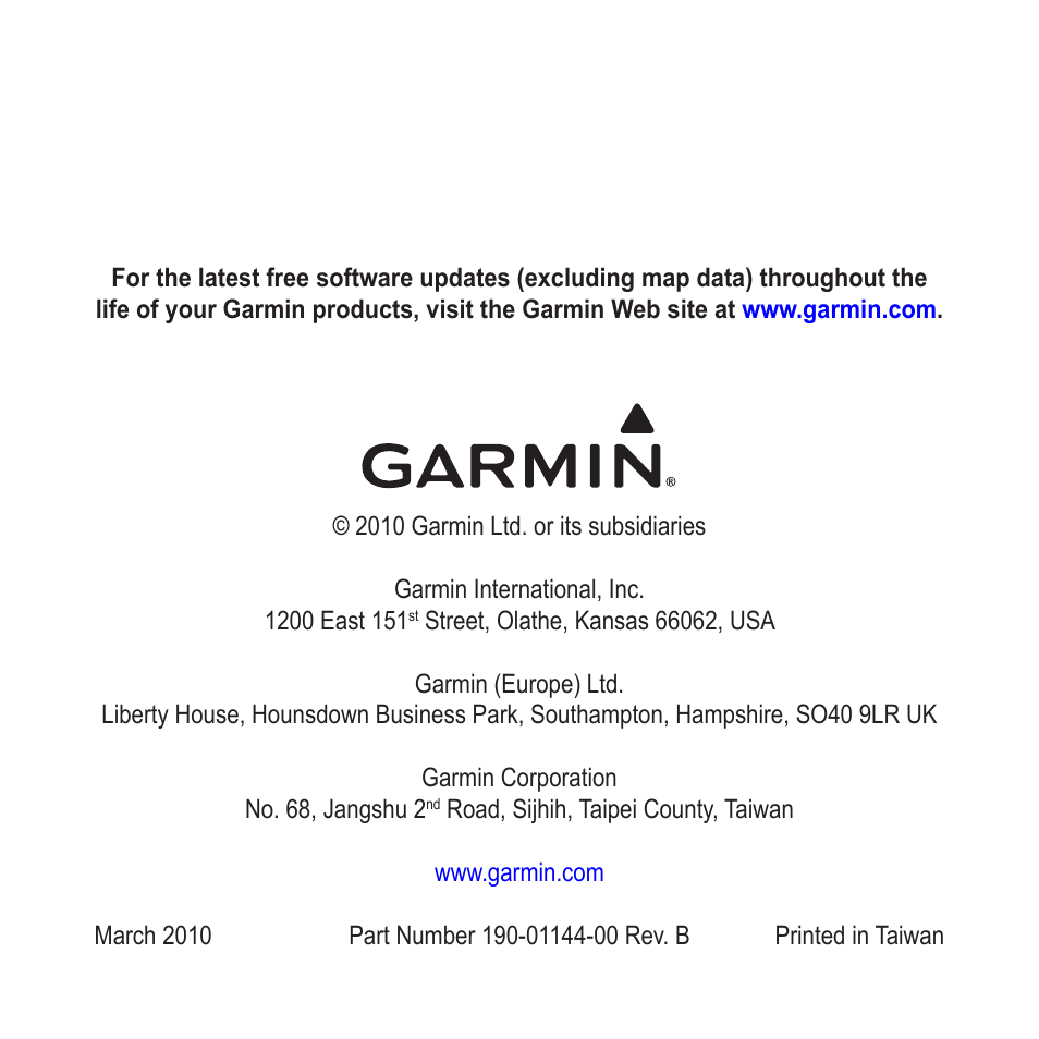 Garmin ZUMO 200 User Manual | Page 58 / 58