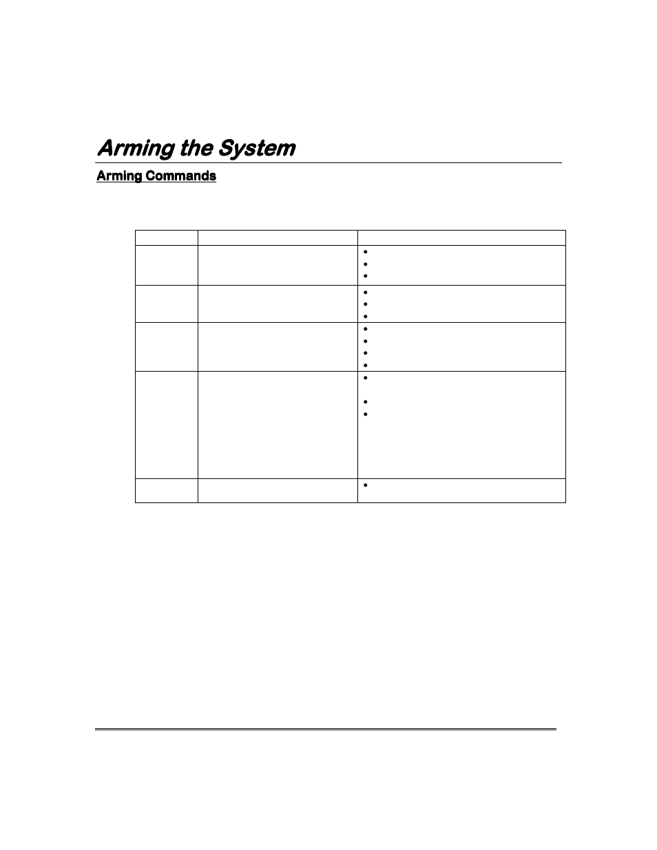 Arming the system | Garmin FA168CPS User Manual | Page 16 / 64