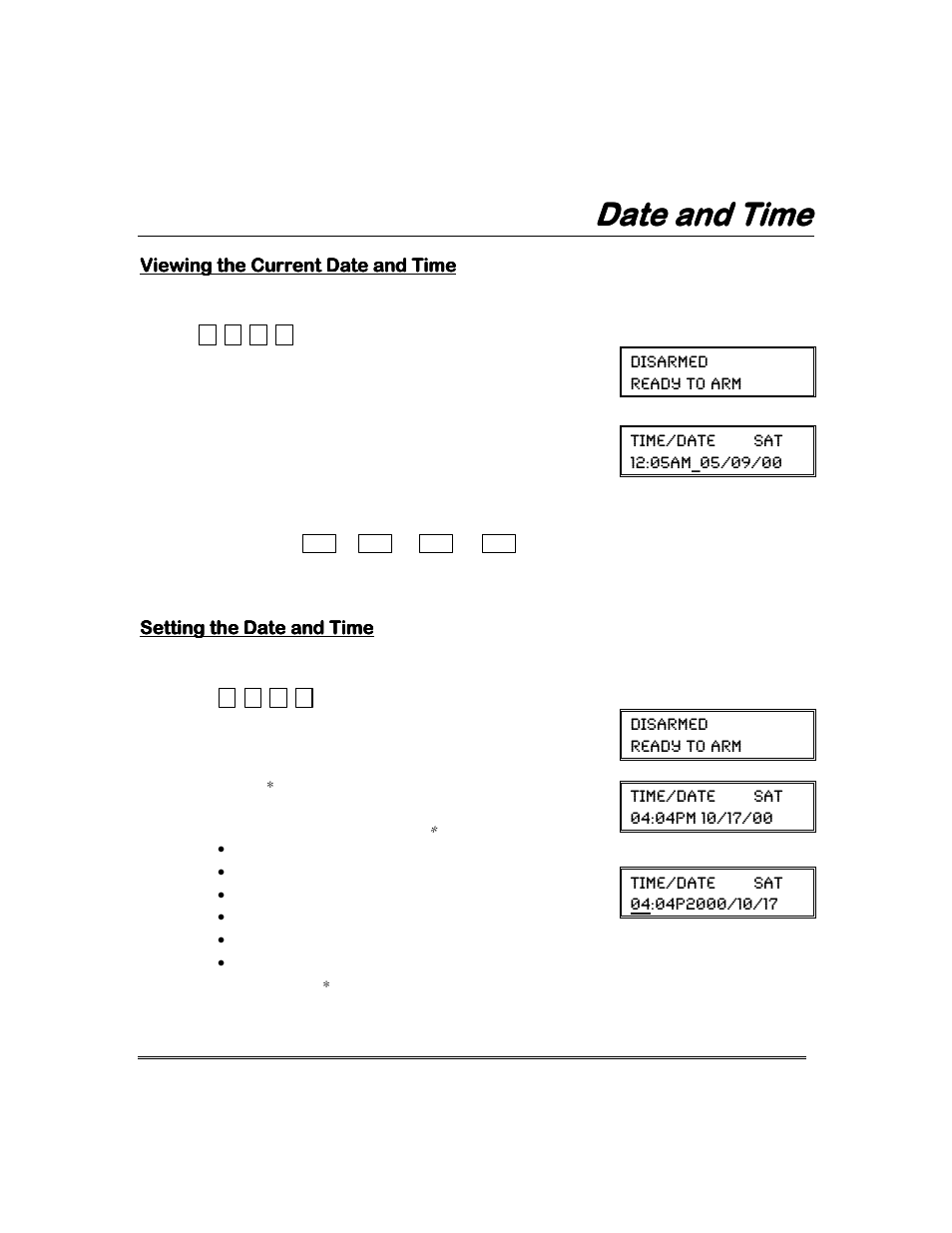 Date and time | Garmin FA168CPS User Manual | Page 23 / 64