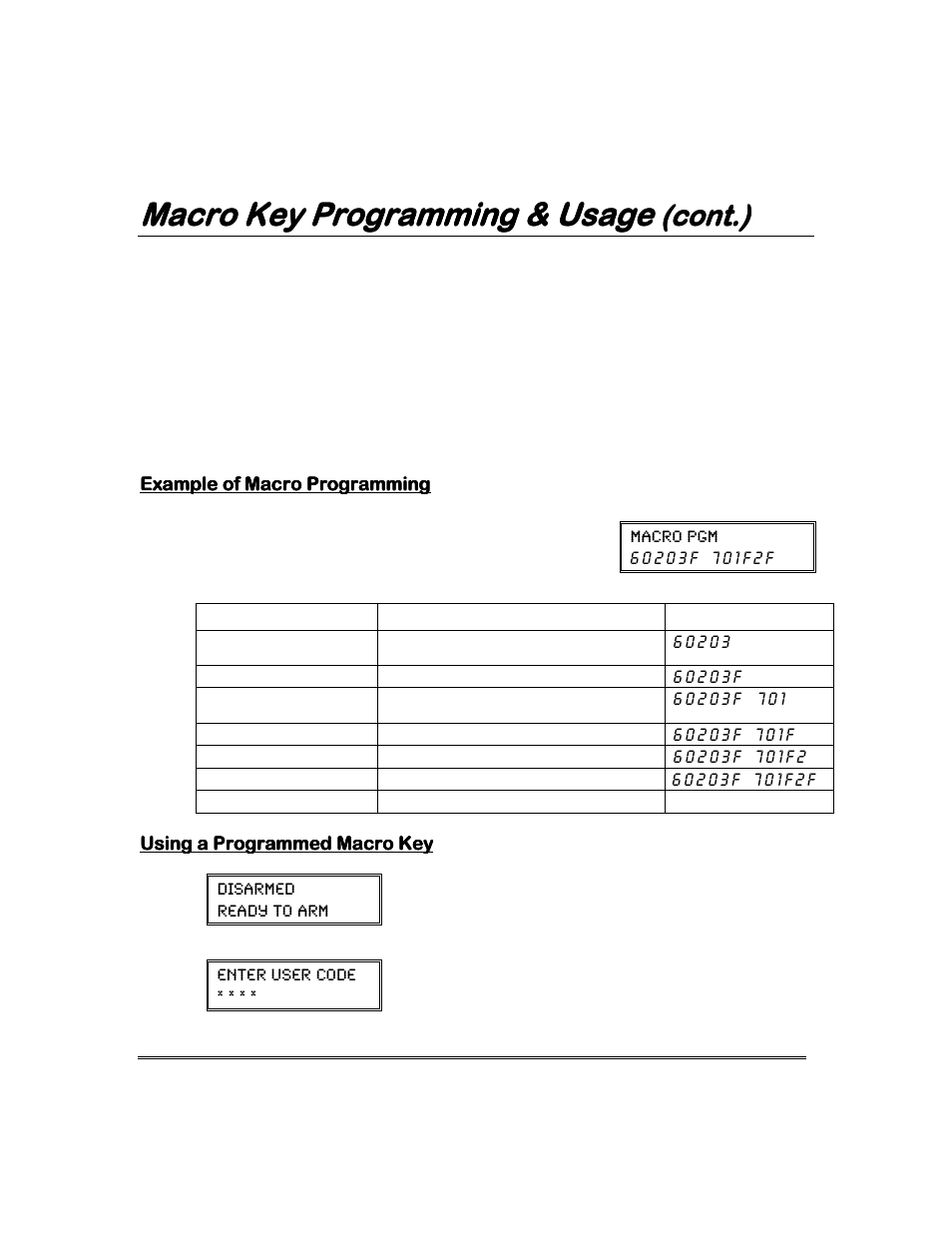Macro key programming & usage, Cont.) | Garmin FA168CPS User Manual | Page 26 / 64