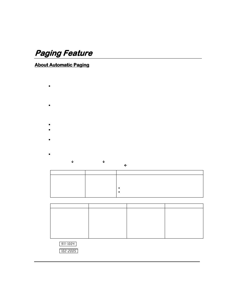 Paging feature, About automatic paging | Garmin FA168CPS User Manual | Page 28 / 64