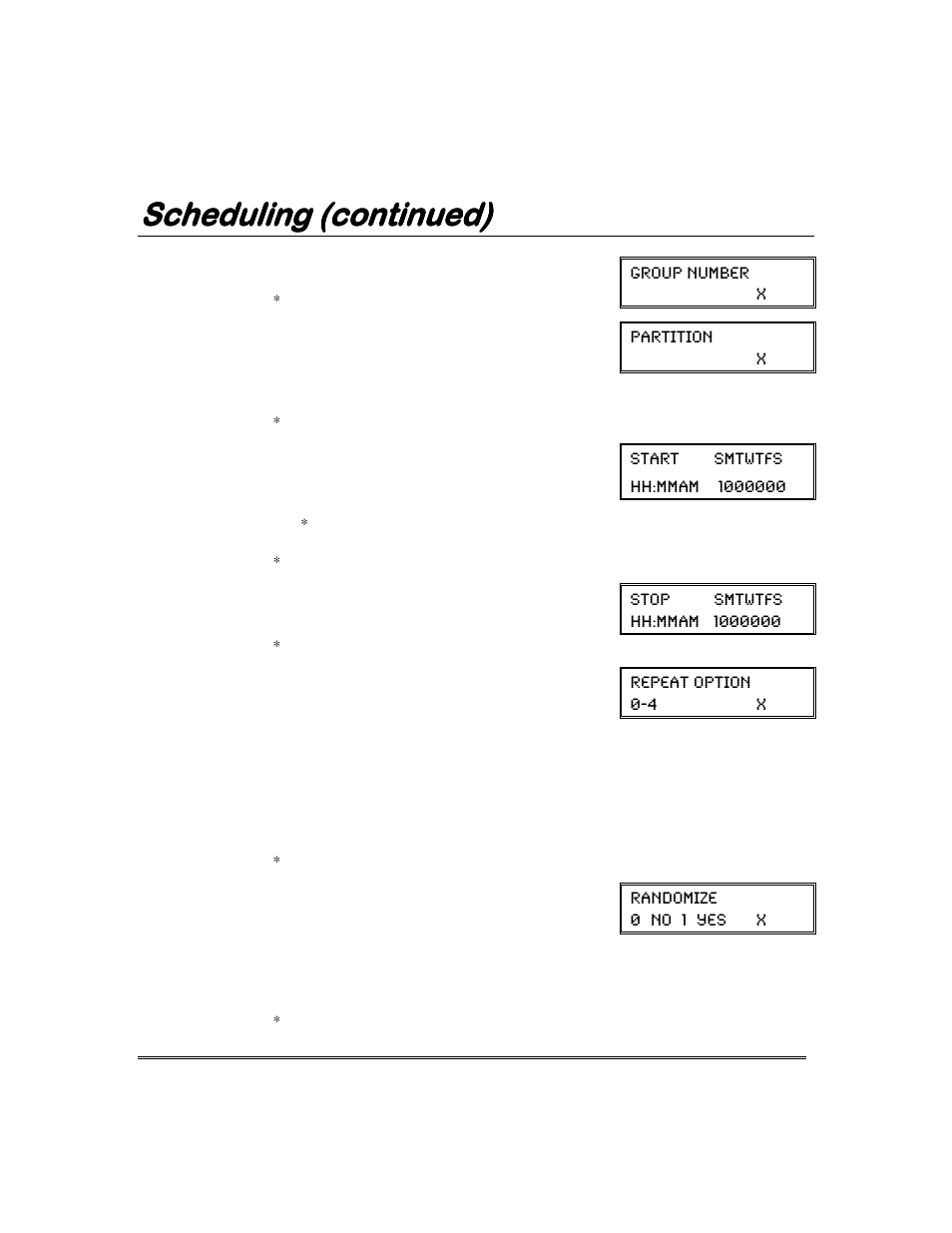 Scheduling (continued) | Garmin FA168CPS User Manual | Page 36 / 64