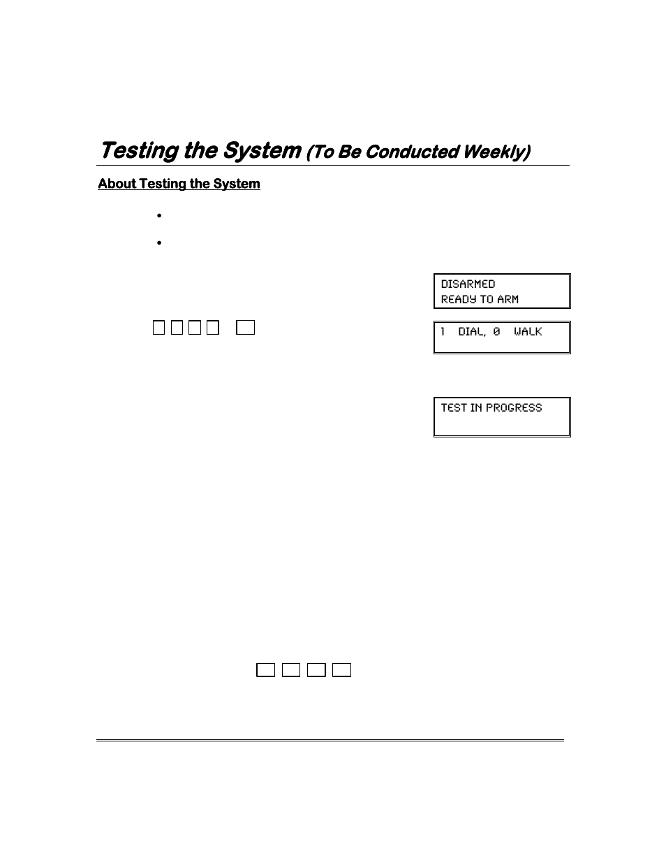 Testing the system | Garmin FA168CPS User Manual | Page 38 / 64