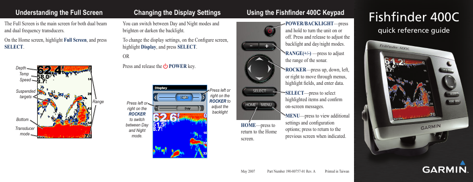 Garmin 400C User Manual | 2 pages