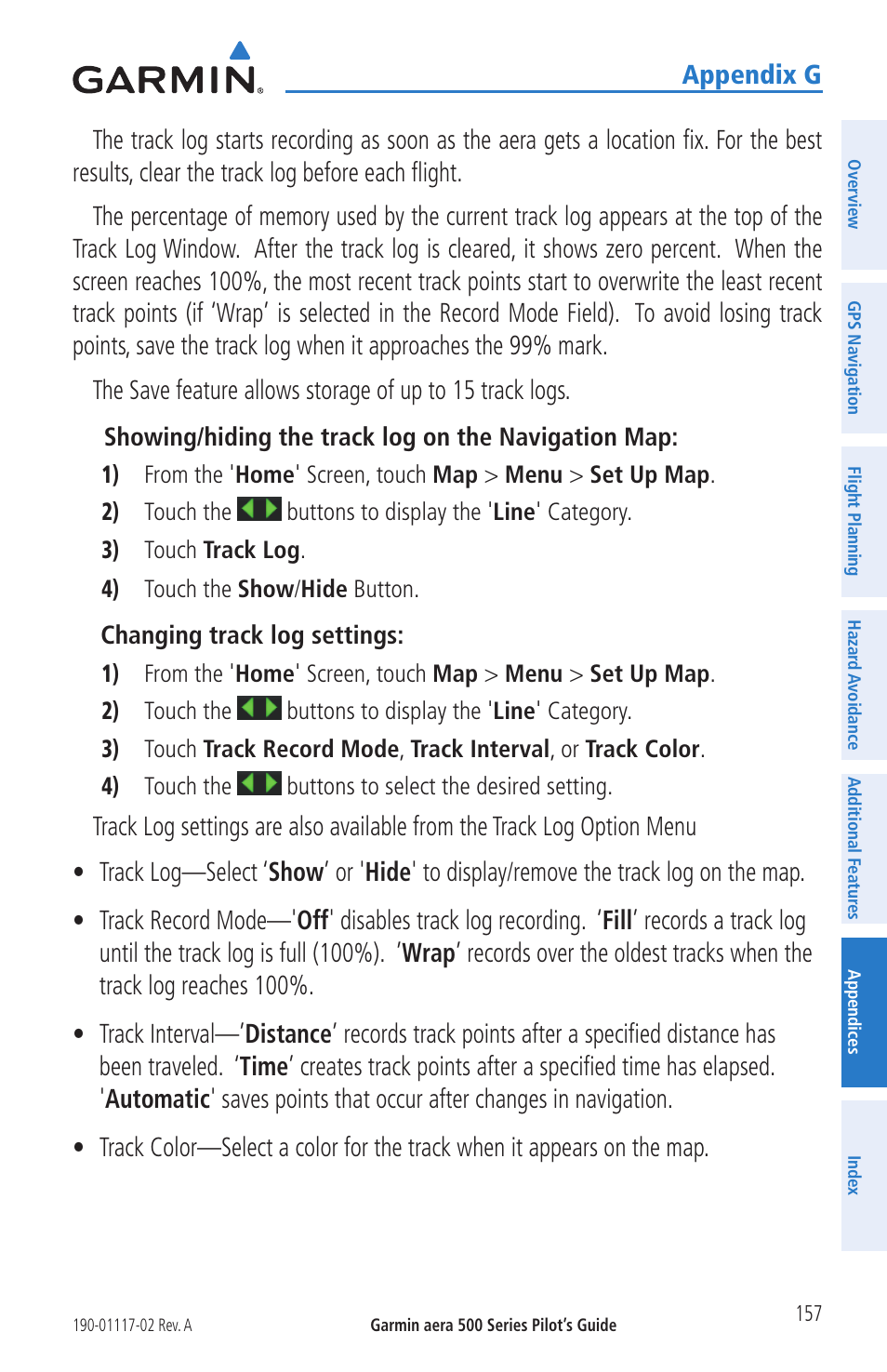 Garmin aera 500 User Manual | Page 169 / 202