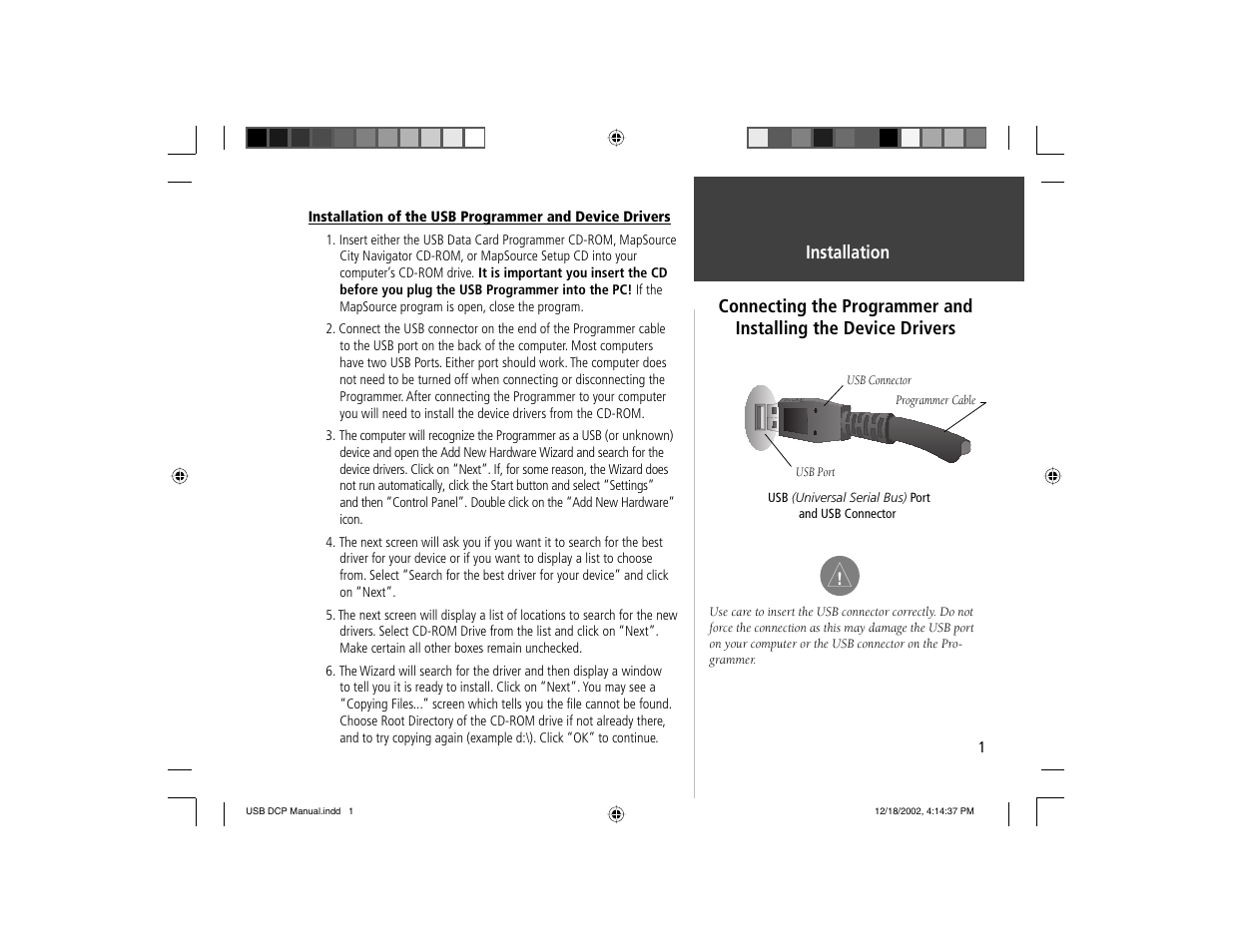 Garmin USB Data Card Programmer User Manual | Page 8 / 14