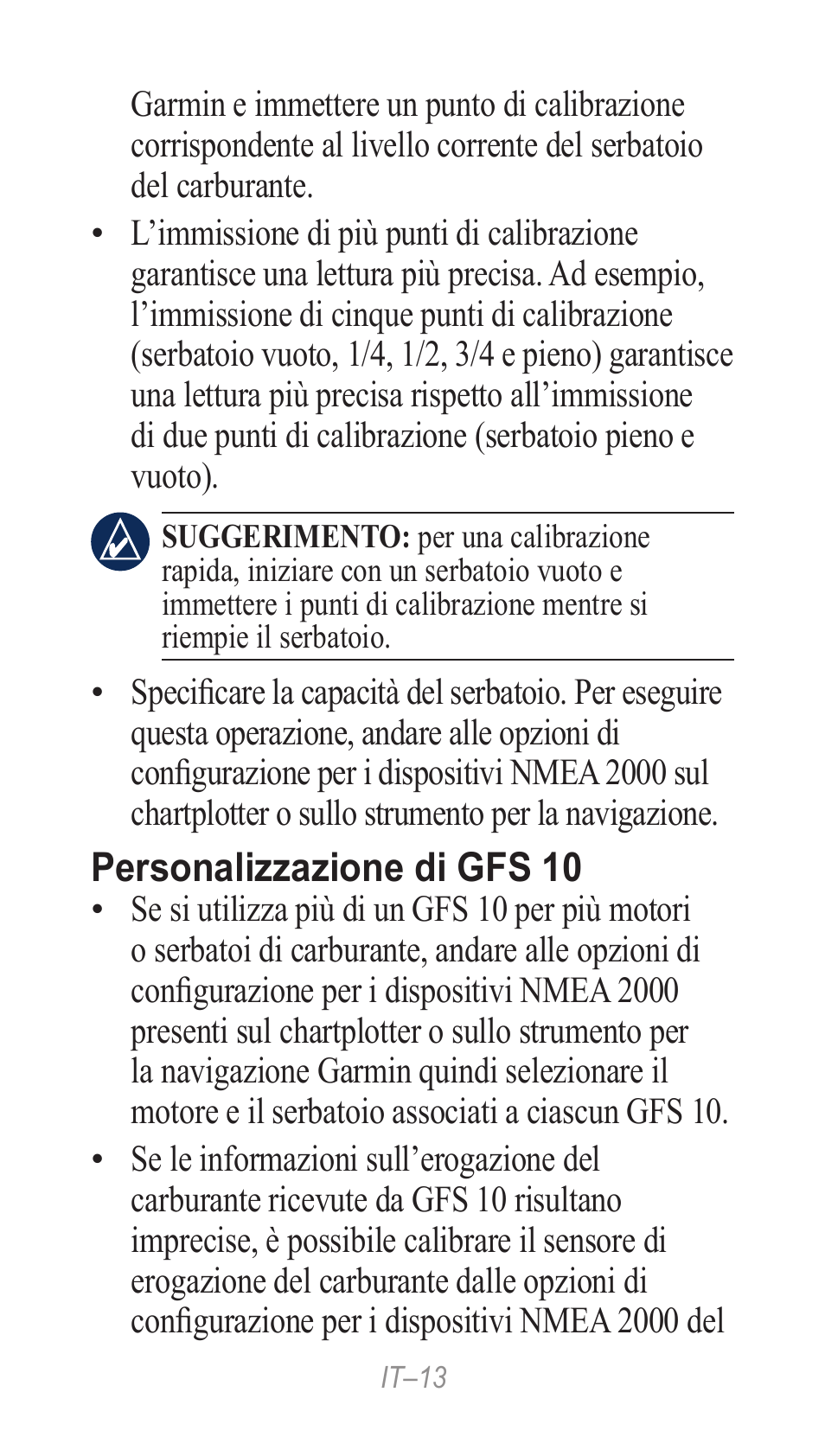Garmin GFS 10 User Manual | Page 13 / 24