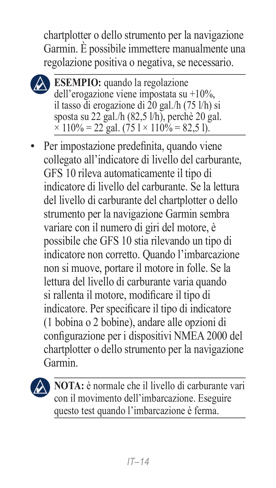 Garmin GFS 10 User Manual | Page 14 / 24