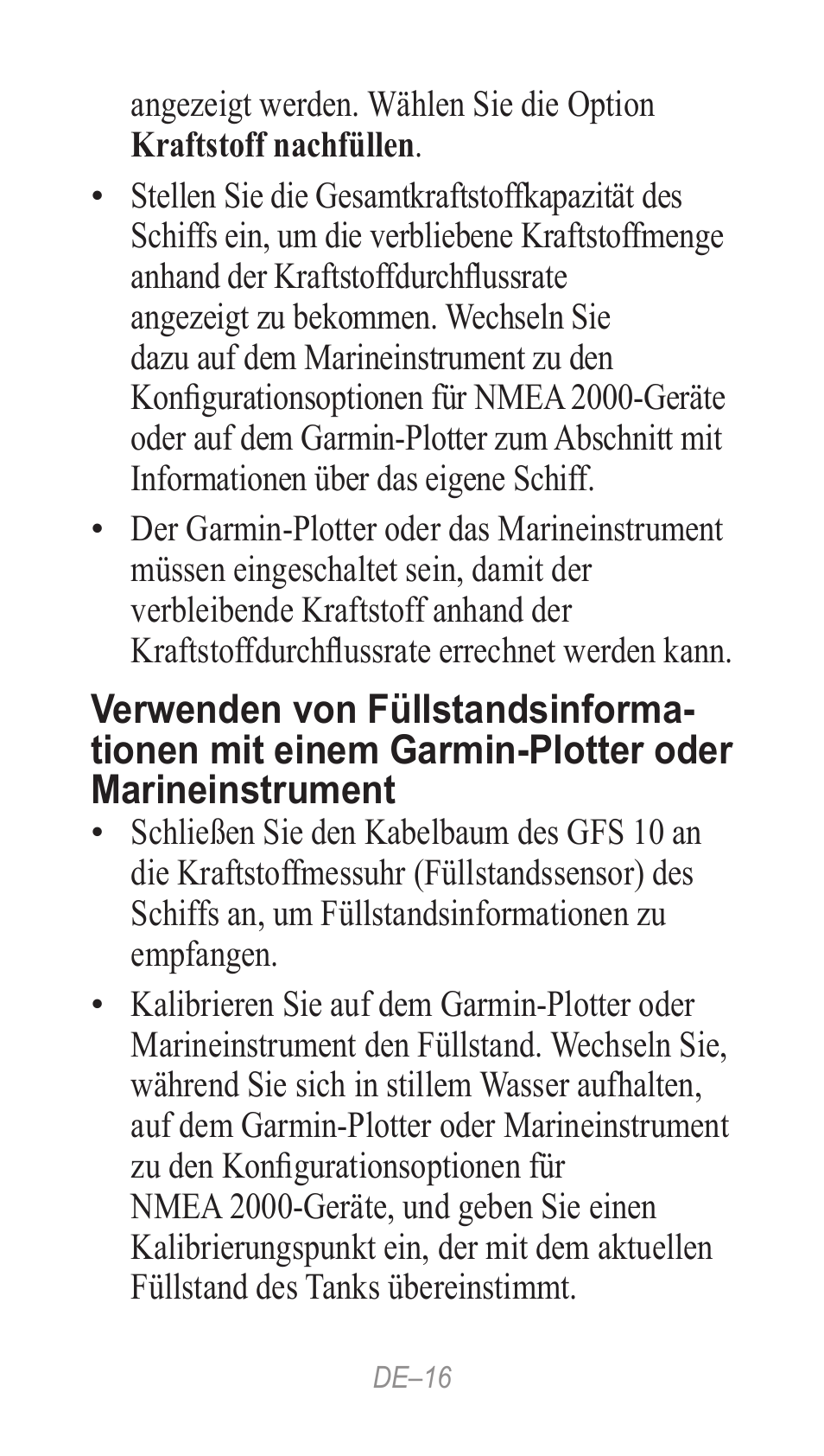 Garmin GFS 10 User Manual | Page 16 / 24