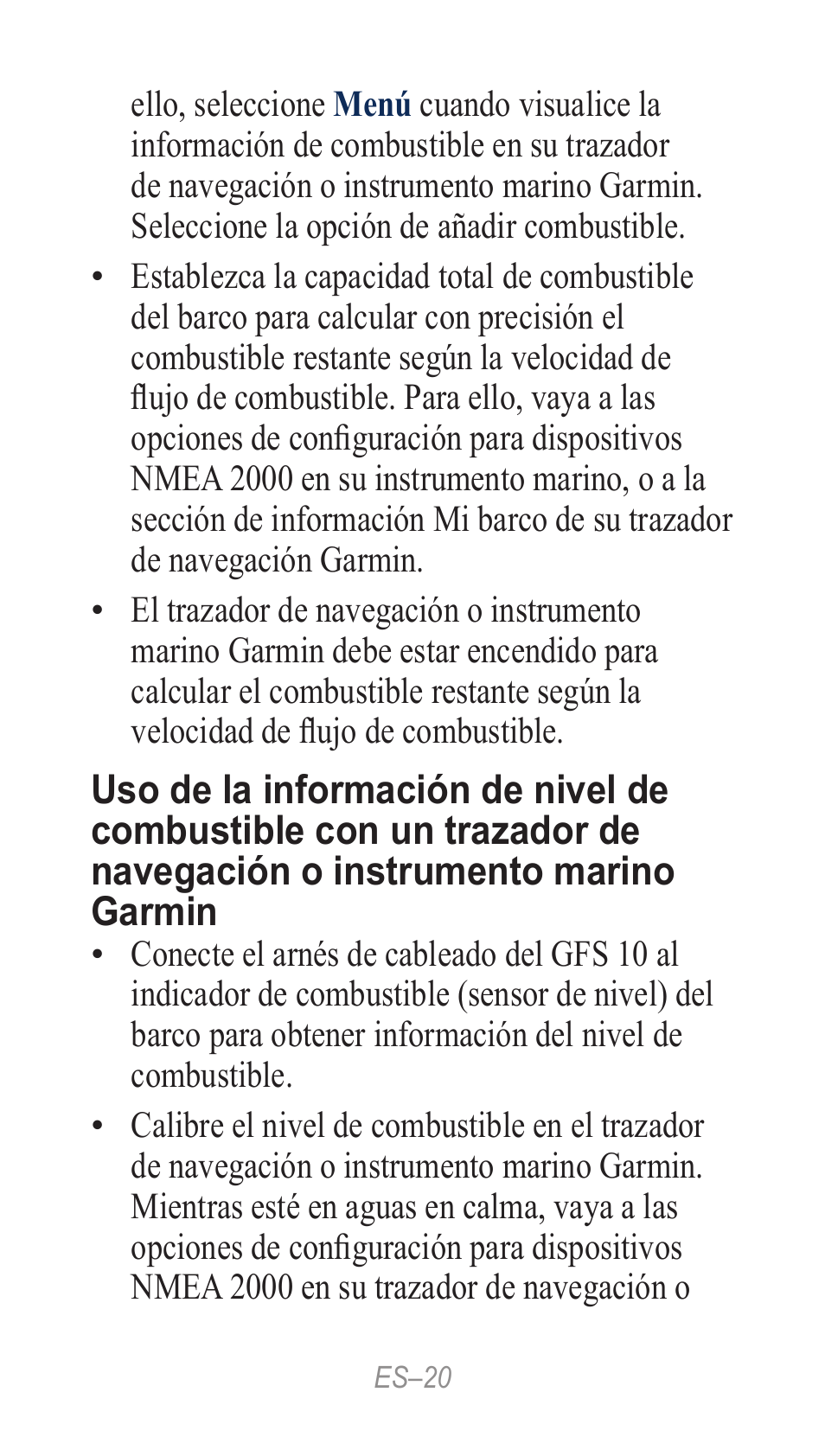 Garmin GFS 10 User Manual | Page 20 / 24
