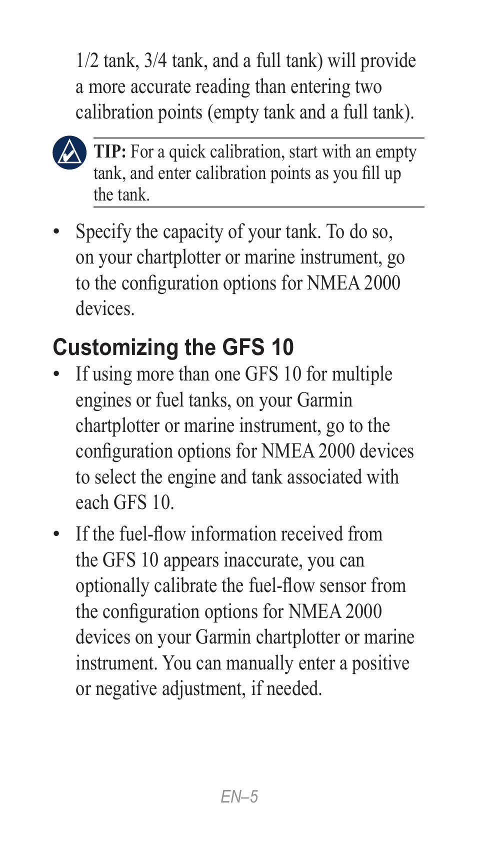 Garmin GFS 10 User Manual | Page 5 / 24