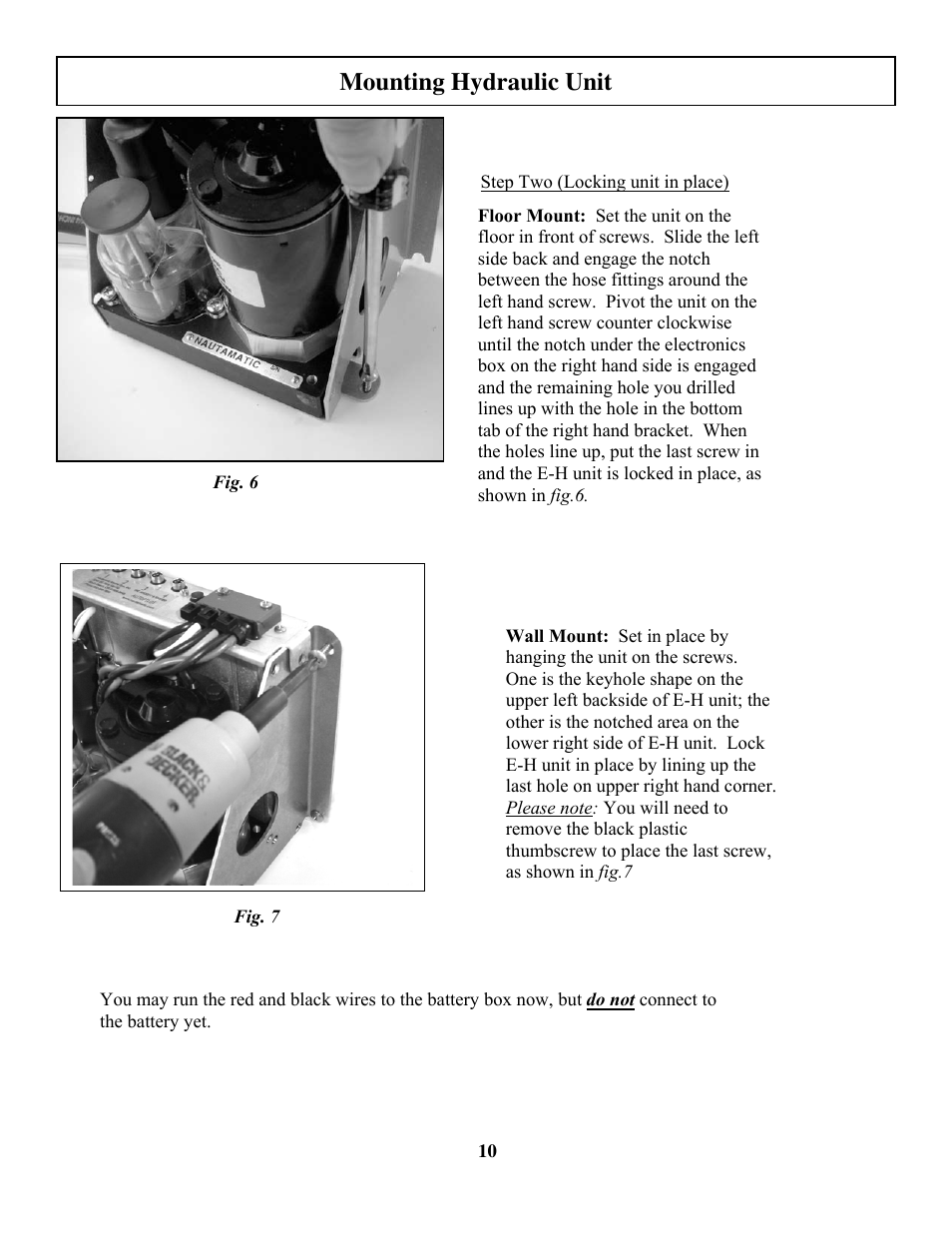 Mounting hydraulic unit | Garmin TR-1 GOLD 906-2000-00 User Manual | Page 10 / 38