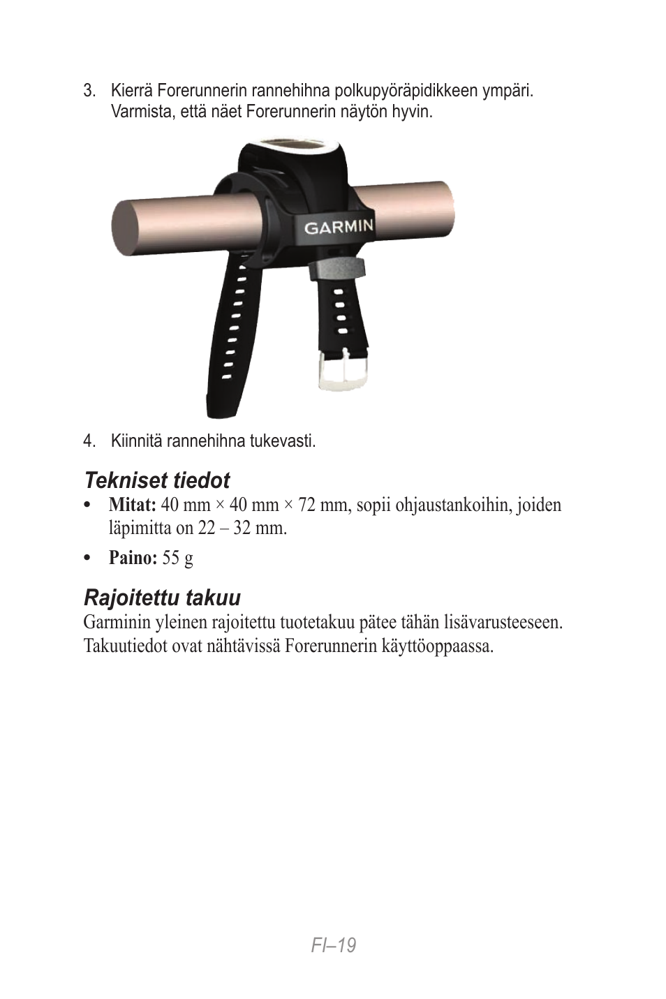 Garmin Forerunner 190-00839-08 User Manual | Page 19 / 24