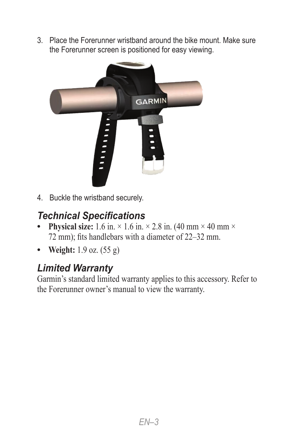 Garmin Forerunner 190-00839-08 User Manual | Page 3 / 24