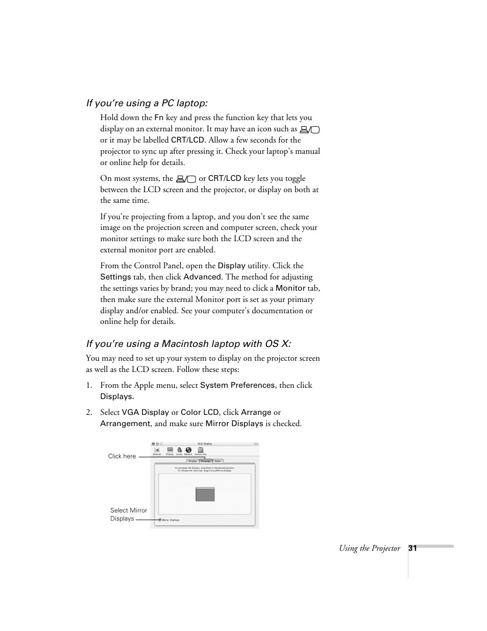 Epson 74c User Manual | Page 31 / 106