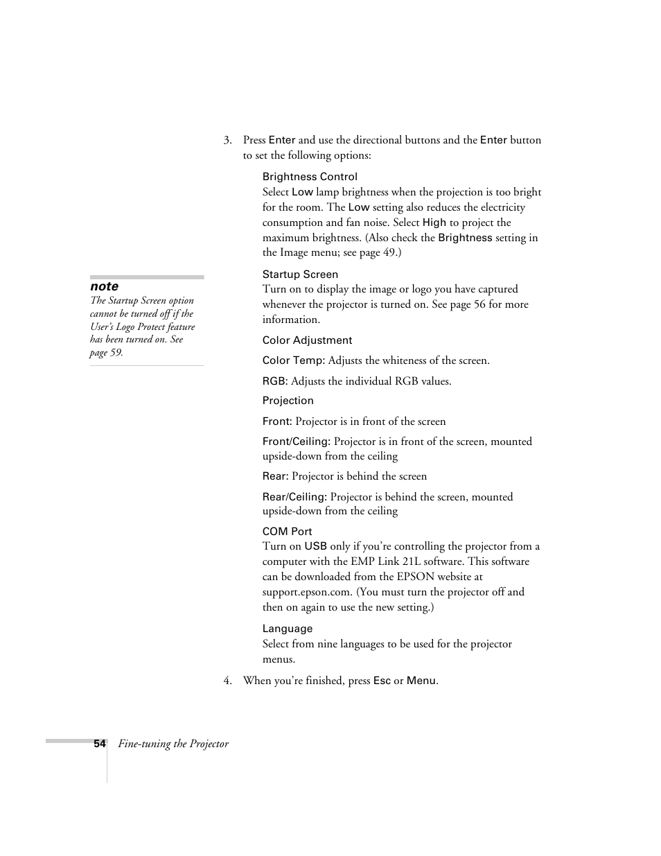 Epson 74c User Manual | Page 54 / 106