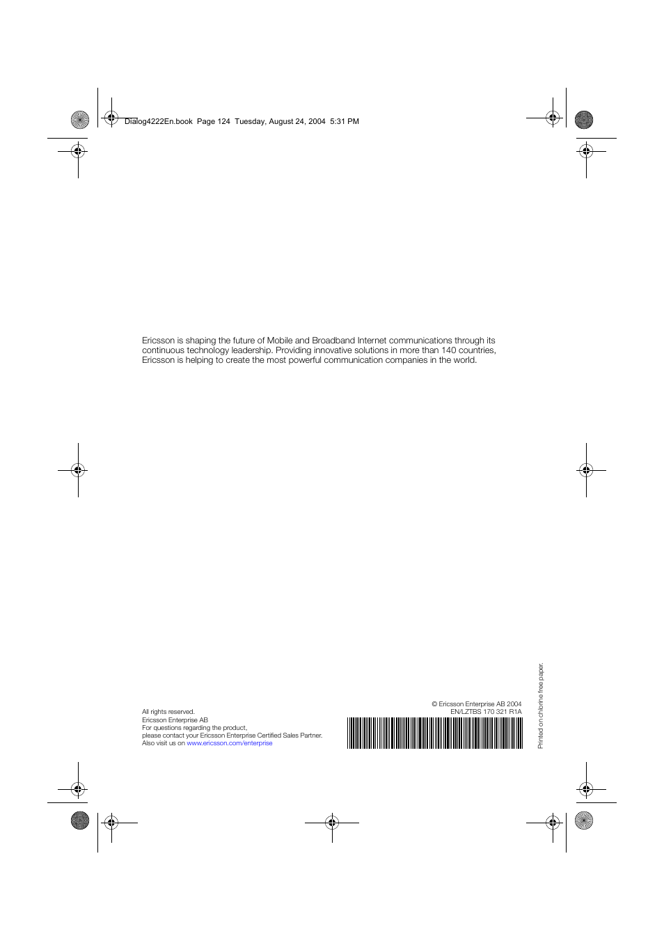 Dialog 4222 Office User Manual | Page 124 / 124
