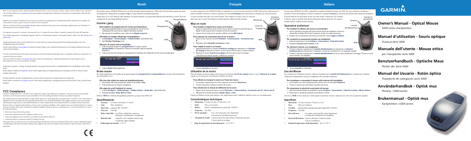 Garmin Mouse User Manual | 2 pages