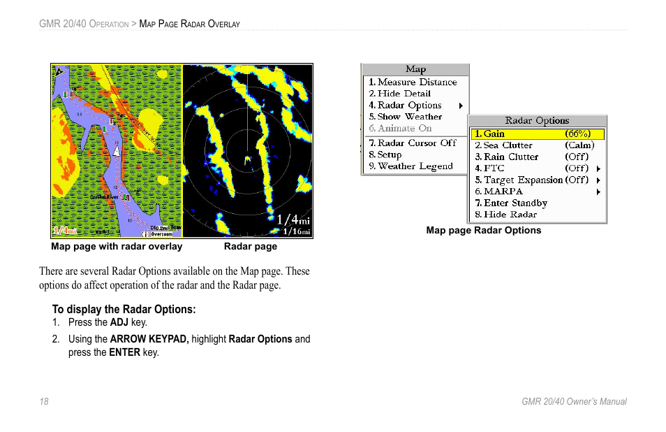 Garmin GMR 20 User Manual | Page 22 / 32