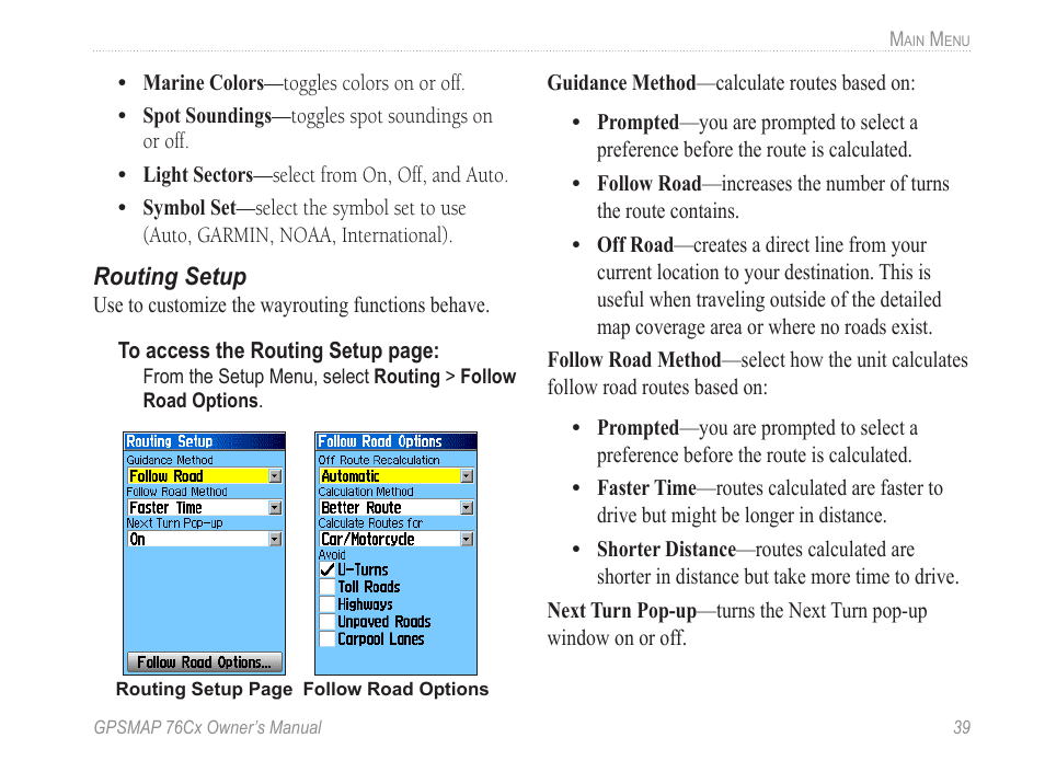 Garmin GPSMAP 190-00557-00 User Manual | Page 45 / 58