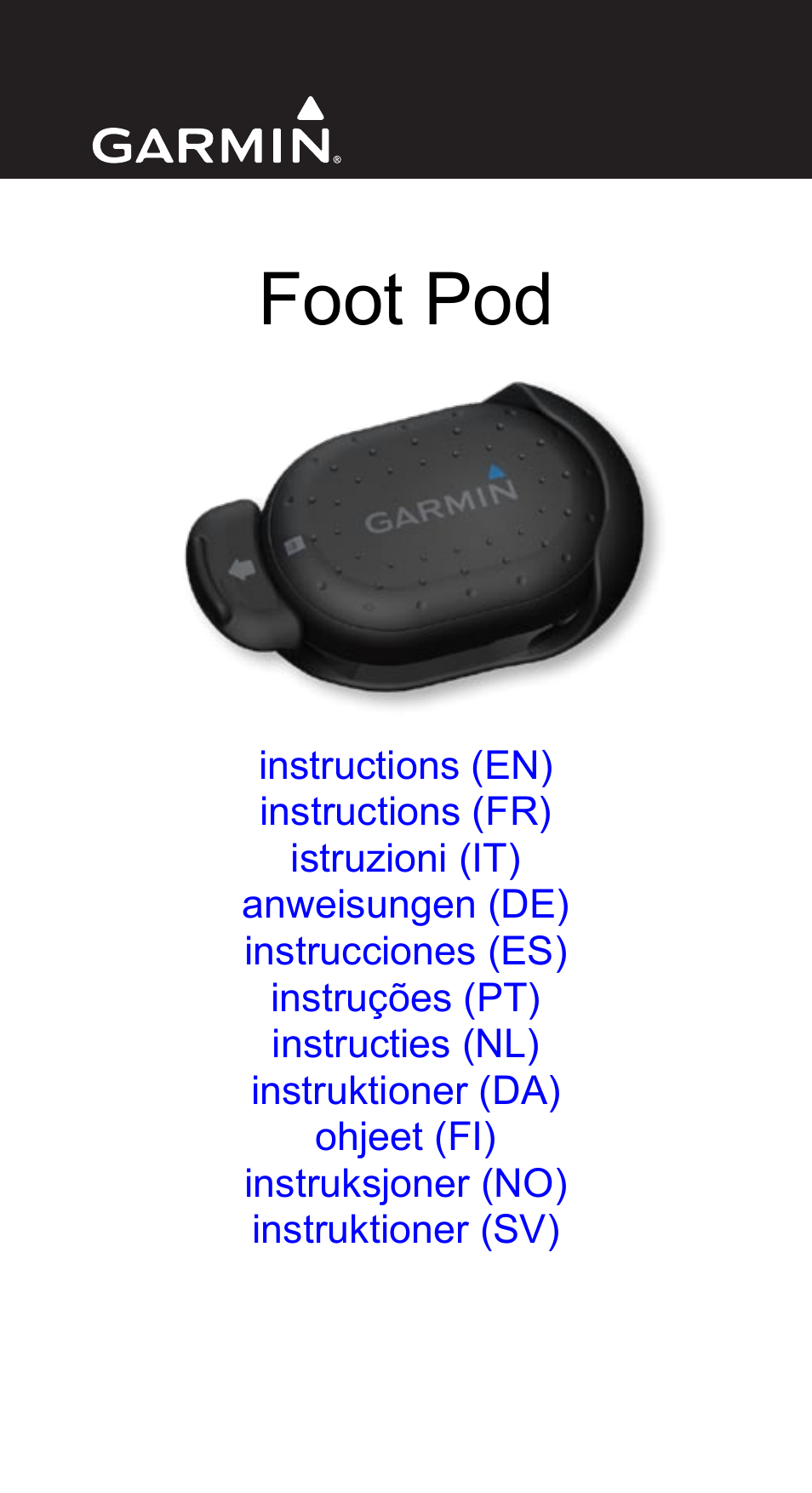 Garmin Music Pedal User Manual | 36 pages