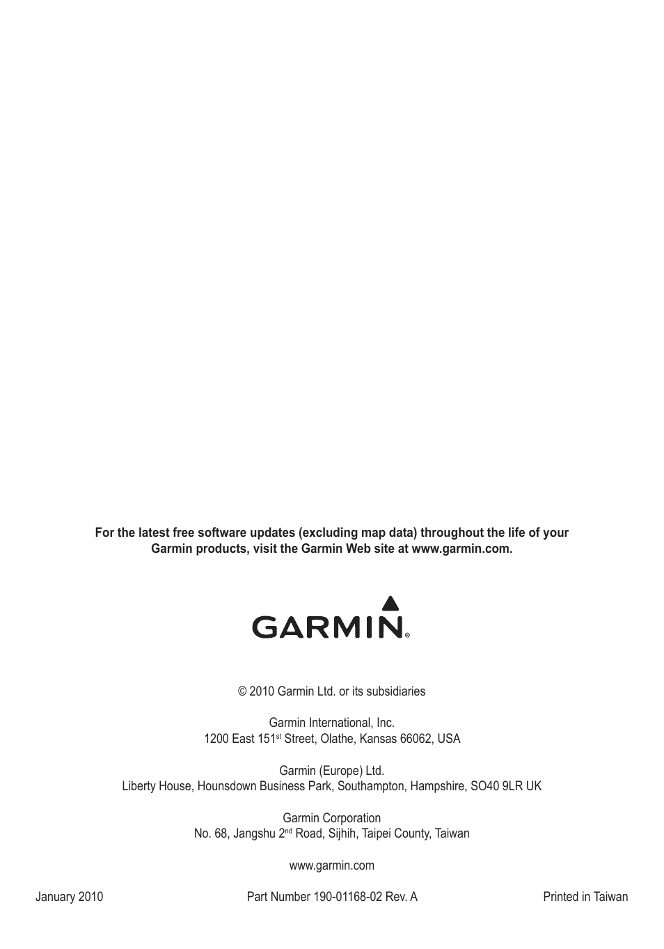 Garmin GMI 10 User Manual | Page 8 / 8