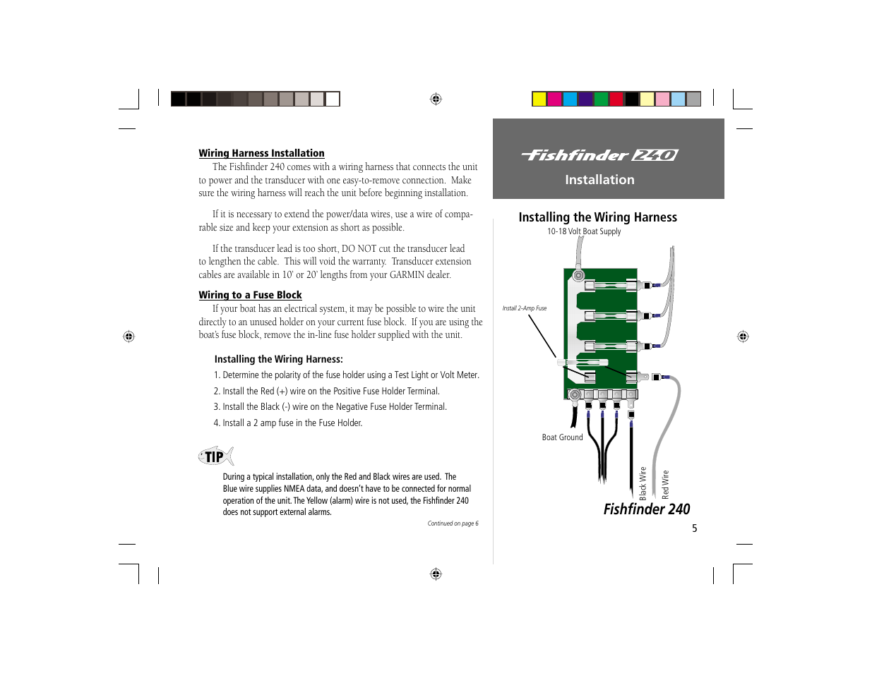 Fishﬁ nder 240 | Garmin 240 User Manual | Page 13 / 50